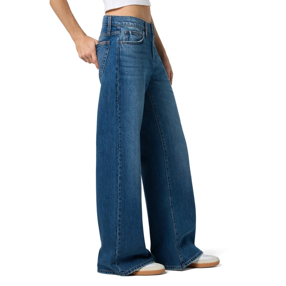 Joes Low Rise Wide Leg Jeans Medium Wash Blue Relaxed Baggy Size 31/12 NWT NEW